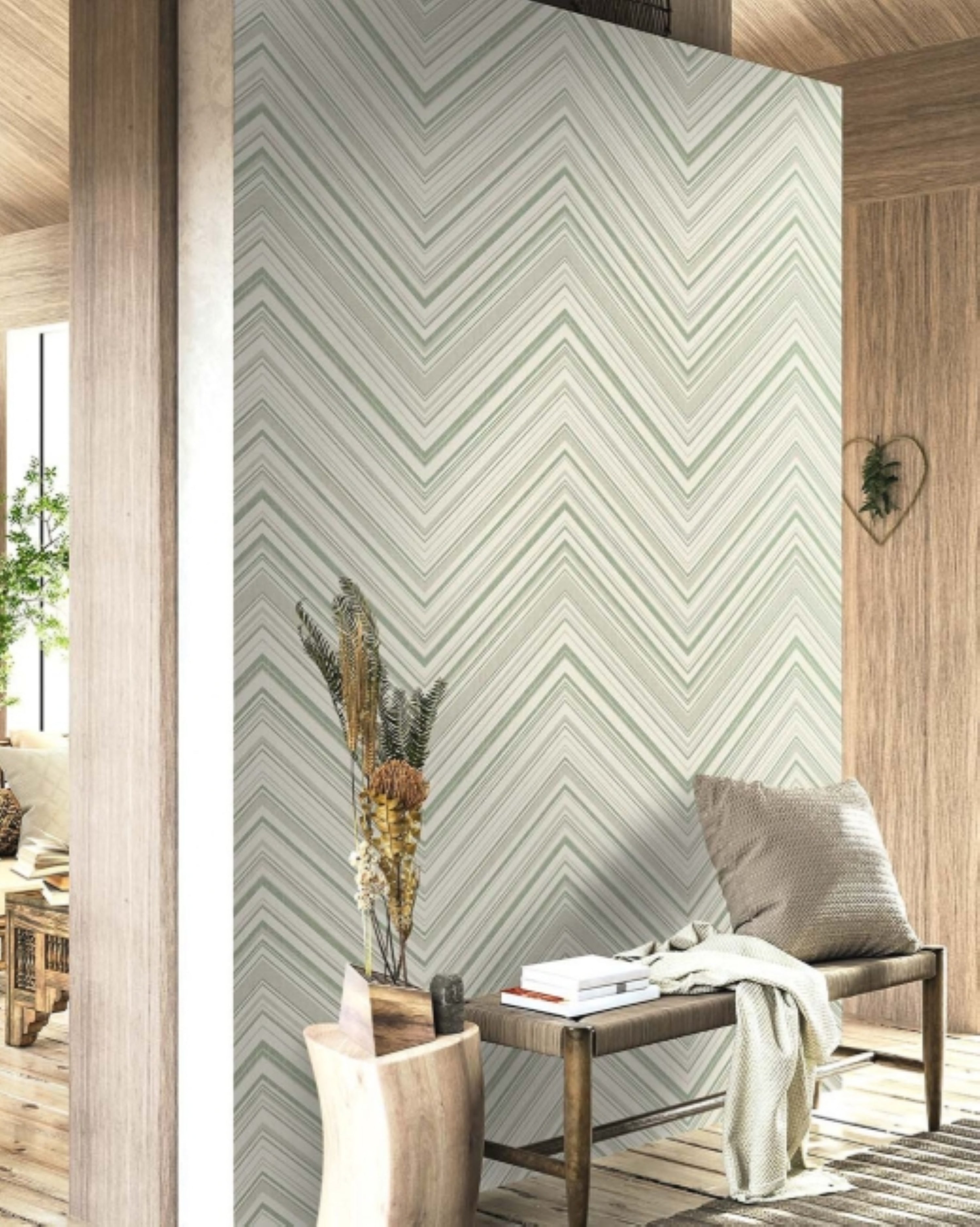 Nantucket Stripe Wallpaper – Modern & Timeless Style – Verti-Kal