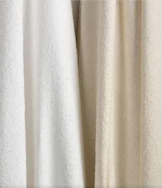 Kravet Aloft drapery collection Close-up of textured white and beige fabric