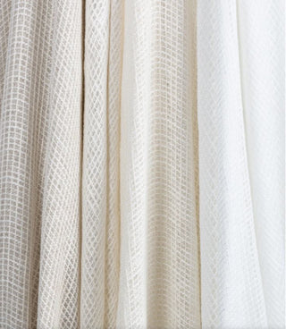 Kravet Aloft drapery collection Close-up of textured white and beige fabric