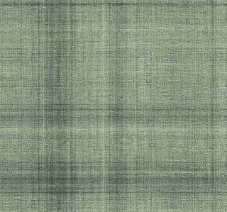 Crown Bali Tropical Oasis wallpaper featuring a subtle woven linen texture. Cross-hatched threads in sage green and pale light gray create a delicate, crosshatch weave pattern that brings minimalist warmth and organic dimension to walls.