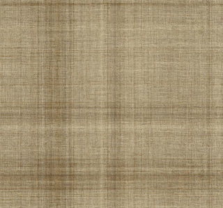 Crown Bali Tropical Oasis wallpaper featuring a subtle woven linen texture. Cross-hatched threads in warm beige and brown create a delicate, crosshatch weave pattern that brings minimalist warmth and organic dimension to walls.