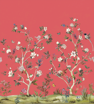 Daisy Bennett Mural - Chinoiserie Magnolia Mural