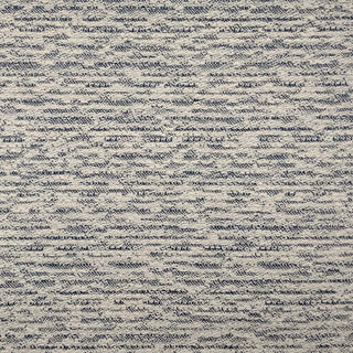JF Fabrics St. Tropez fabric collection. A close up view of a hunky textured fabric pattern with a cream aegean-blue color palette