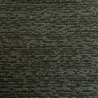 JF Fabrics St. Tropez fabric collection. A close up view of a hunky textured fabric pattern with a charcoal onyx color palette