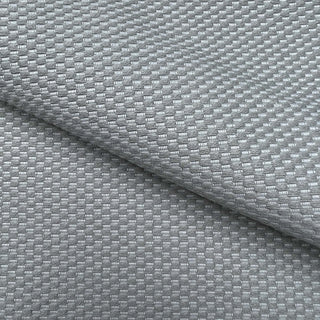 JF Fabrics St. Tropez fabric collection. Close-up of Plain-textured jacquard woven grey fabric