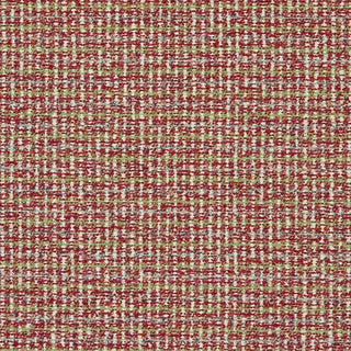 JF Fabrics Marisol fabric collection. A close-up view of a chucky boucle fabric pattern with red, pink, orange and beige colors