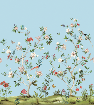 Daisy Bennett Mural - Chinoiserie Magnolia Mural