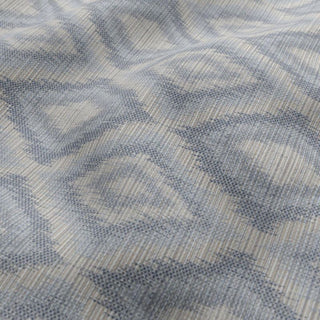 Textured blue and gray patterned fabric